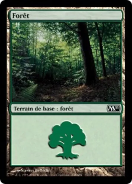 Forêt, carte Magic M11 248 — extension Magic 2011