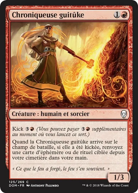 Chroniqueuse guitûke, carte Magic DOM 125 — extension Dominaria