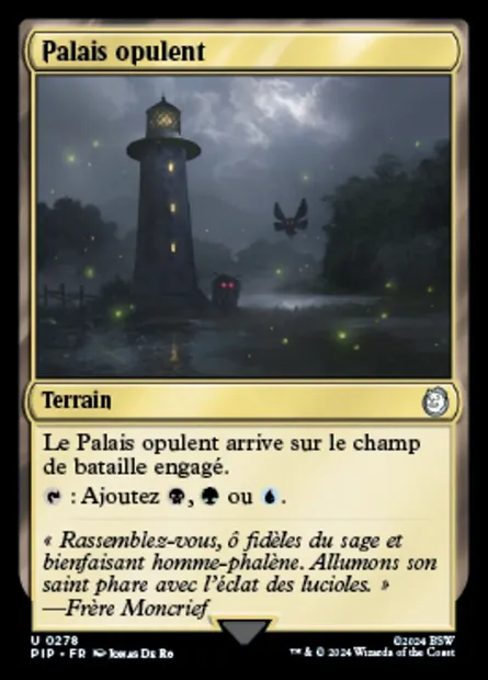 Palais opulent, carte Magic PIP 278 — extension Fallout
