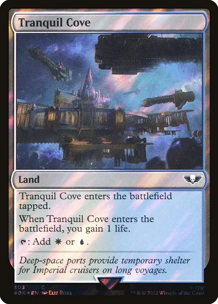 Tranquil Cove, Magic card 40K 303★ — Warhammer 40,000 Commander set
