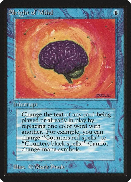 Sleight of Mind, Magic card LEB 79 — Limited Edition Beta set