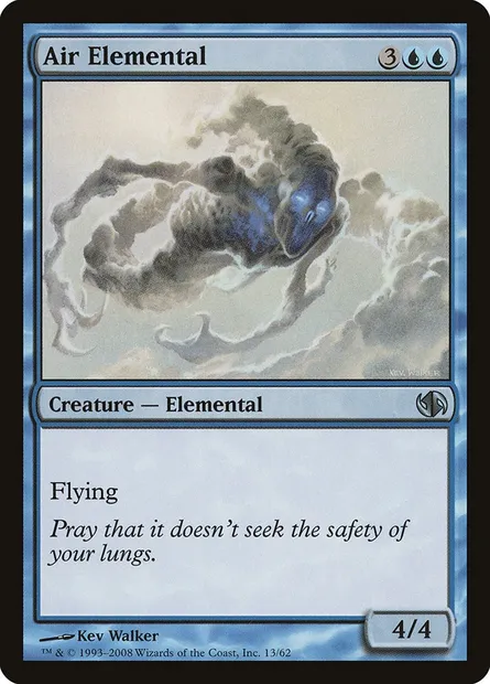 Air Elemental, Magic card DD2 13 — Duel Decks: Jace vs. Chandra set