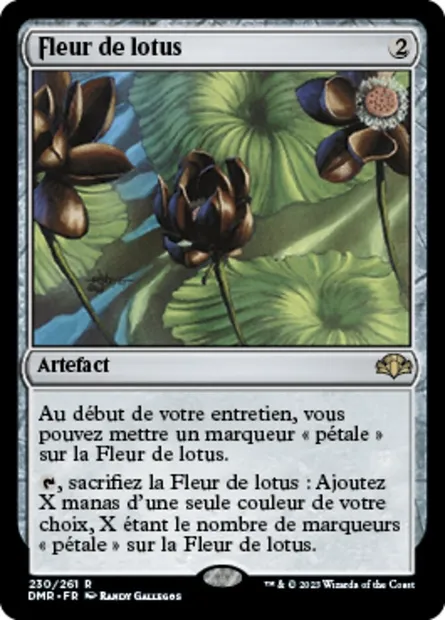 Fleur de lotus, carte Magic DMR 230 — extension Dominaria Remastered