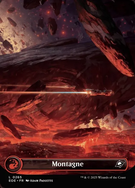 Montagne, carte Magic EOE 265 — extension Edge of Eternities