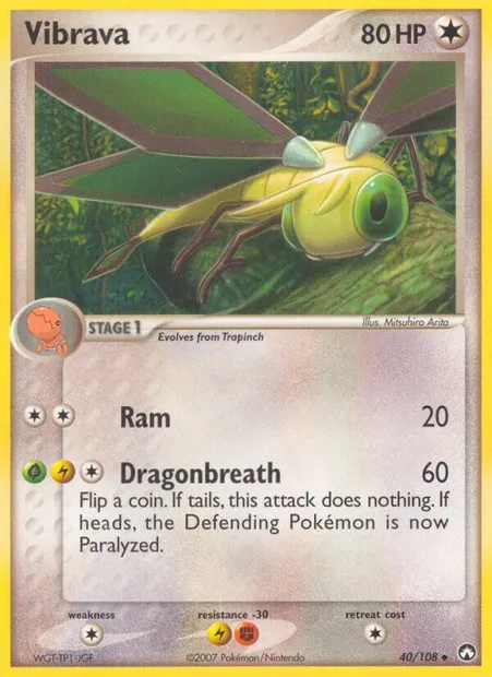 Vibrava, Pokémon card PK 40 — Power Keepers set