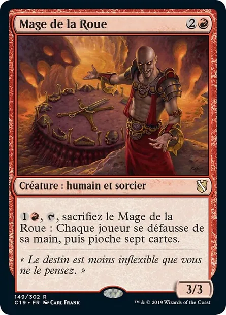 Mage de la Roue, carte Magic C19 149 — extension Commander 2019
