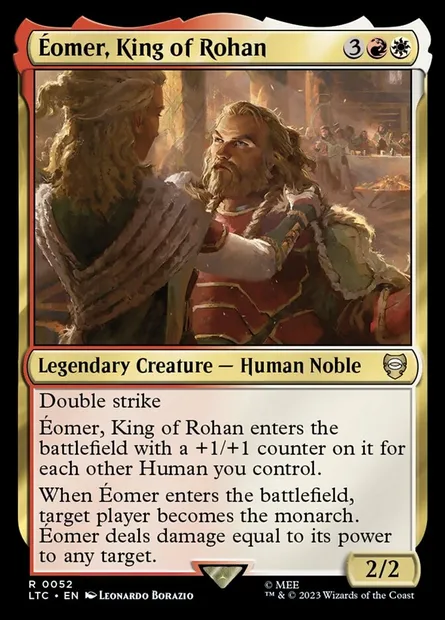 Éomer, King of Rohan, Magic card LTC 52 — Tales of Middle-earth Commander set
