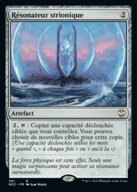 Résonateur strionique, carte Magic NCC 381 — extension New Capenna Commander