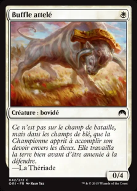 Buffle attelé, carte Magic ORI 42 — extension Magic Origines
