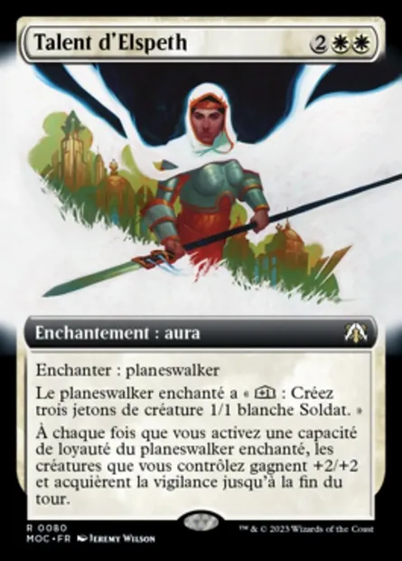 Talent d'Elspeth, carte Magic MOC 80 — extension March of the Machine Commander