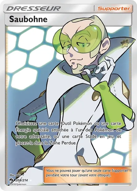 Saubohne, carte Pokémon LOT 208 — extension Tonnerre Perdu