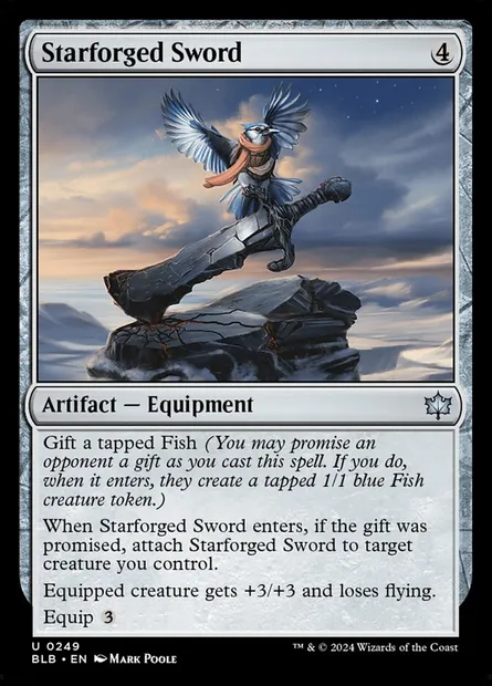Starforged Sword, Magic card BLB 249 — Bloomburrow set