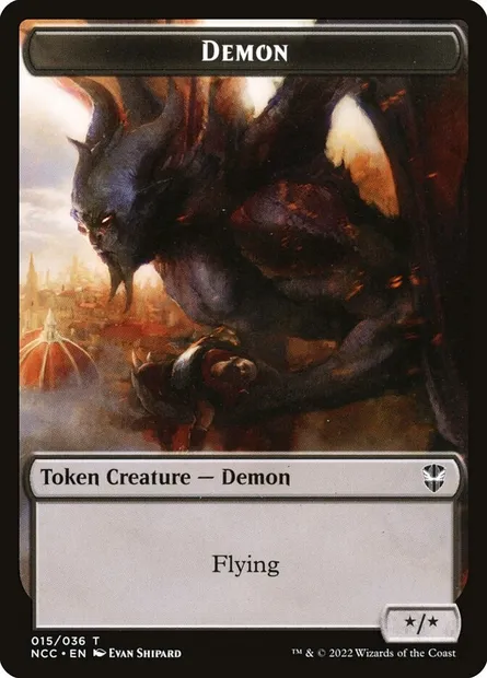Demon, Magic card TNCC 15 — New Capenna Commander Tokens set