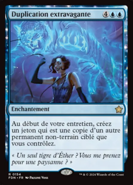 Duplication extravagante, carte Magic FDN 154 — extension Foundations