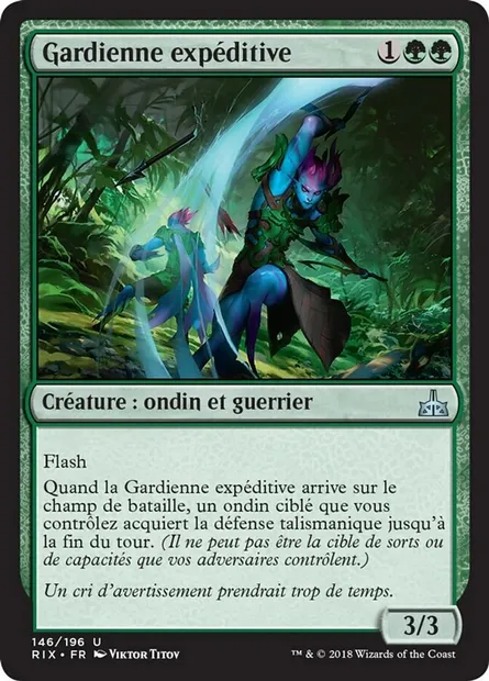Gardienne expéditive, carte Magic RIX 146 — extension Les combattants d'Ixalan