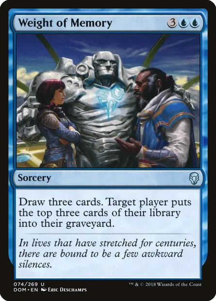 Weight of Memory, Magic card DOM 74 — Dominaria set