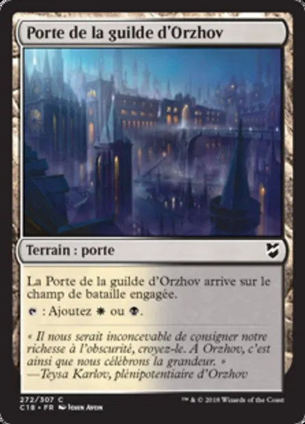Porte de la guilde d'Orzhov, carte Magic C18 272 — extension Commander 2018