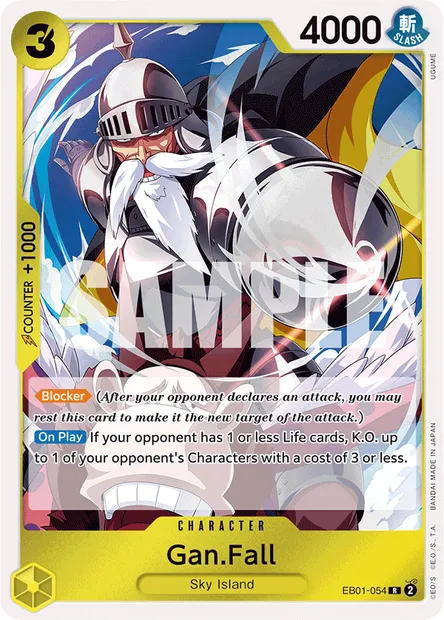 Gan.Fall, One Piece card EB01-054 — MEMORIAL COLLECTION set