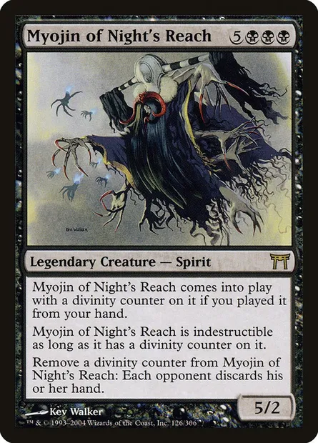 Myojin des Confins de la nuit, carte Magic CHK 126 — extension Guerriers de Kamigawa