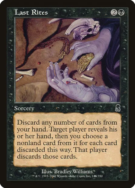 Last Rites, Magic card ODY 146 — Odyssey set
