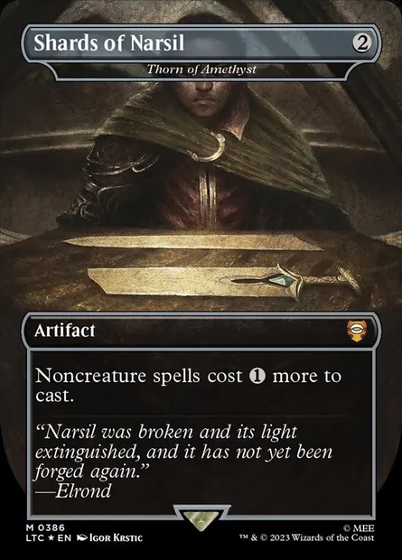 Éclat d'améthyste, carte Magic LTC 386 — extension Tales of Middle-earth Commander