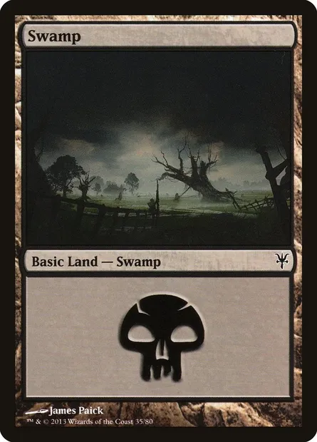 Marais, carte Magic DDK 35 — extension Duel Decks: Sorin vs. Tibalt