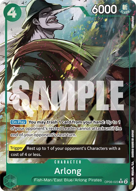 Arlong, One Piece card OP06-023 — WINGS OF THE CAPTAIN set