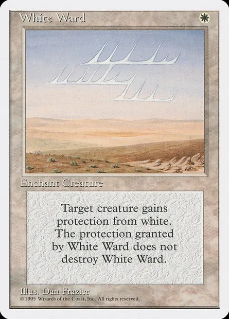 White Ward, Magic card 4ED 57 — Fourth Edition set