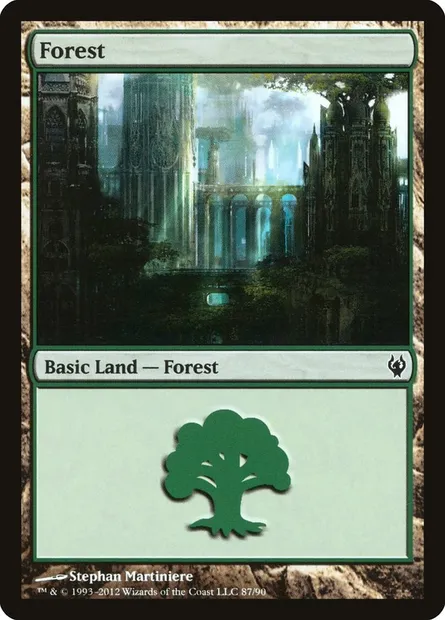 Forêt, carte Magic DDJ 87 — extension Duel Decks: Izzet vs. Golgari