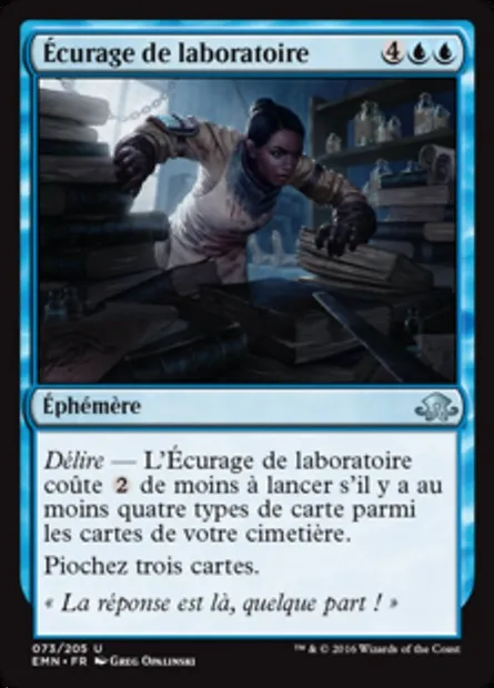 Écurage de laboratoire, carte Magic EMN 73 — extension La lune hermétique