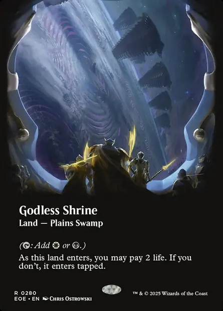Godless Shrine, Magic card EOE 280 — Edge of Eternities set
