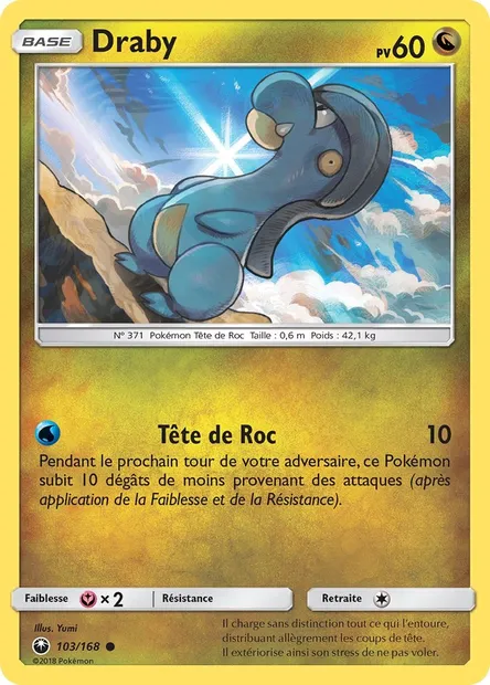 Draby, carte Pokémon CES 103 — extension Tempête Céleste