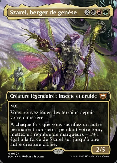 Szarel, berger de genèse, carte Magic EOC 4 — extension Edge of Eternities Commander