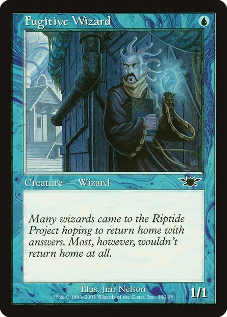 Fugitive Wizard, Magic card LGN 38 — Legions set