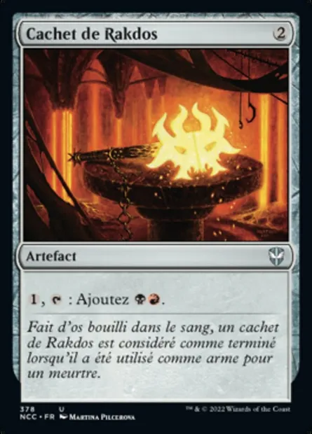 Cachet de Rakdos, carte Magic NCC 378 — extension New Capenna Commander
