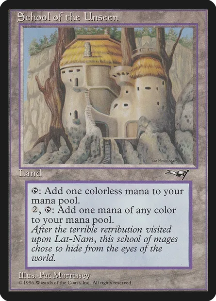 School of the Unseen, Magic card ALL 141 — Alliances set