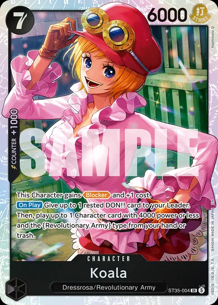 Koala, One Piece card ST35-004 — RED/BLACK Sabo set