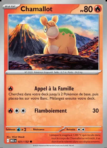 Chamallot, carte Pokémon MEG 021 — extension Méga-Évolution