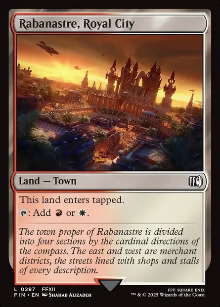 Rabanastre, Royal City, Magic card FIN 287 — Final Fantasy set