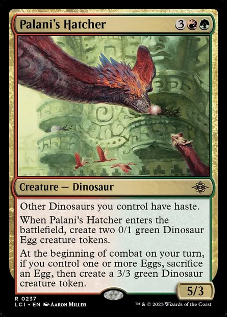 Palani's Hatcher, Magic card LCI 237 — The Lost Caverns of Ixalan set