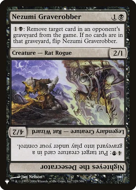 Nezumi Graverobber // Nighteyes the Desecrator, Magic card PLST CHK-129 — The List set