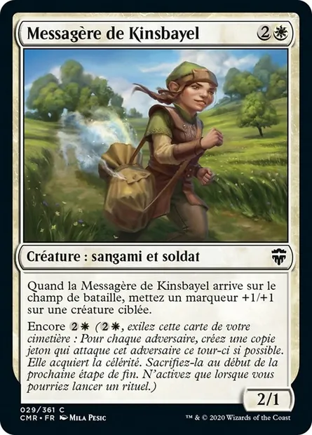 Messagère de Kinsbayel, carte Magic CMR 29 — extension Commander Legends