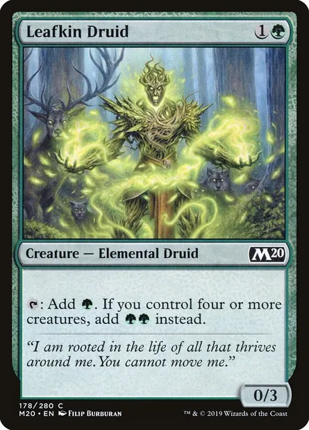 Leafkin Druid, Magic card M20 178 — Core Set 2020 set