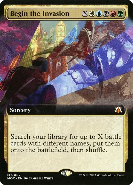 Begin the Invasion, Magic card MOC 87 — March of the Machine Commander set