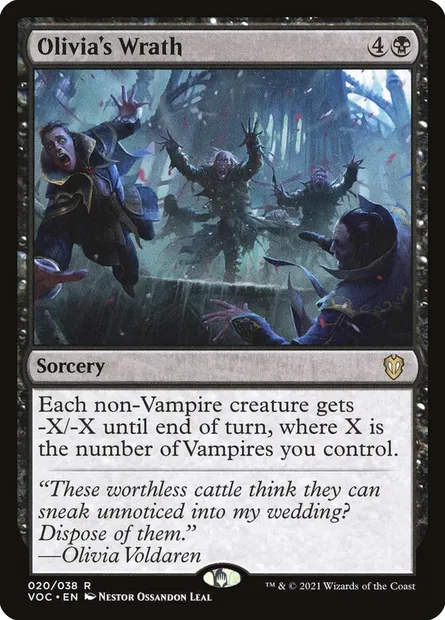 Olivia's Wrath, Magic card VOC 20 — Crimson Vow Commander set