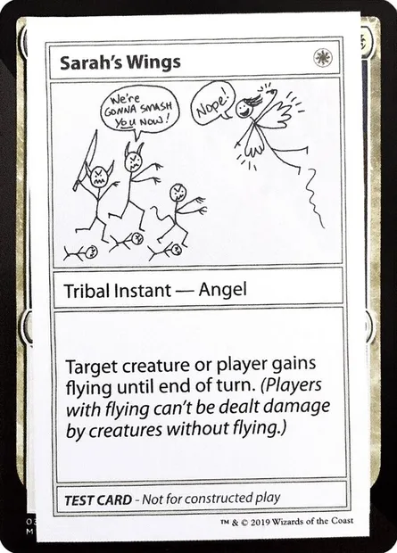 Sarah's Wings, carte Magic CMB2 11 — extension Mystery Booster Playtest Cards 2021