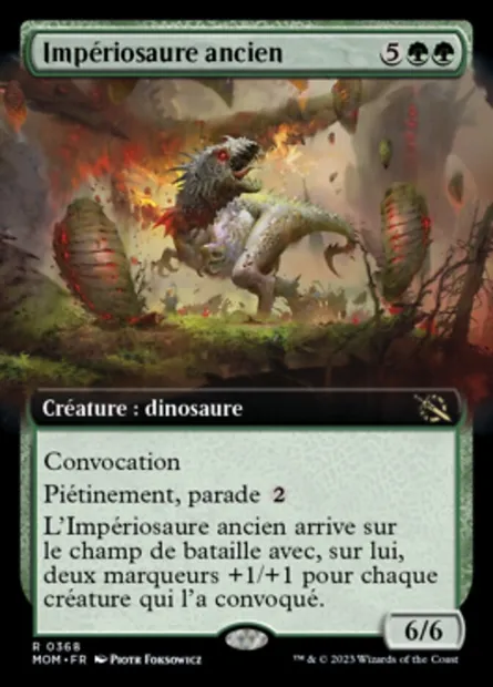 Impériosaure ancien, carte Magic MOM 368 — extension L'invasion des machines