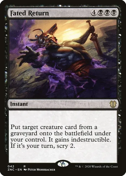 Fated Return, Magic card ZNC 42 — Zendikar Rising Commander set