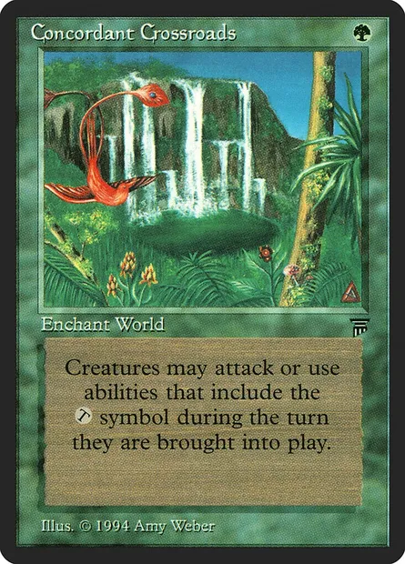Concordant Crossroads, Magic card LEG 179 — Legends set