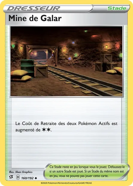 Mine de Galar, carte Pokémon RCL 160 — extension Clash des Rebelles